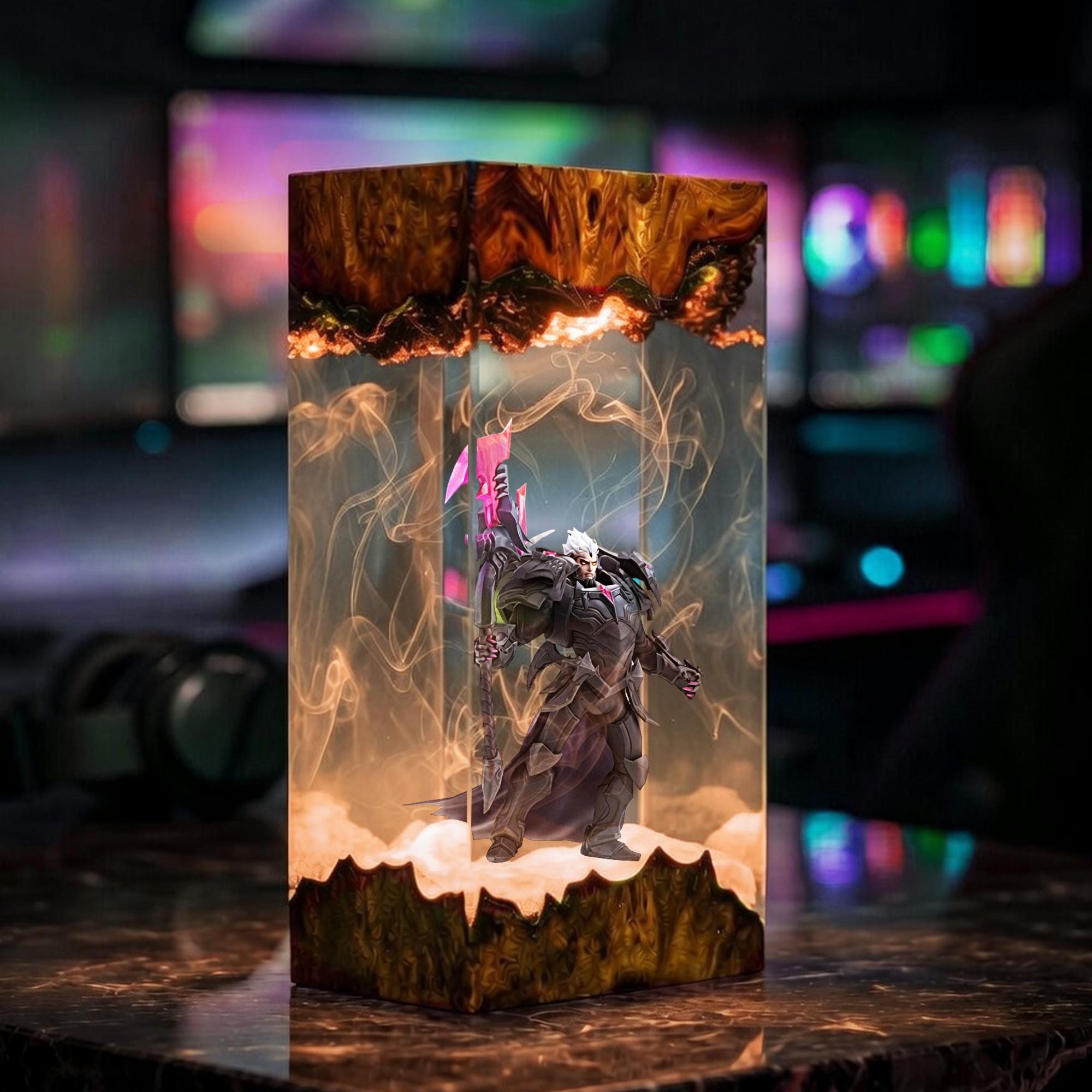 Darius Resin Lamp League Of Legends Diorama Light Lol Epoxy Lamp Gaming Room Decor Gamer Gift Handmade Unique Collectible Art-3