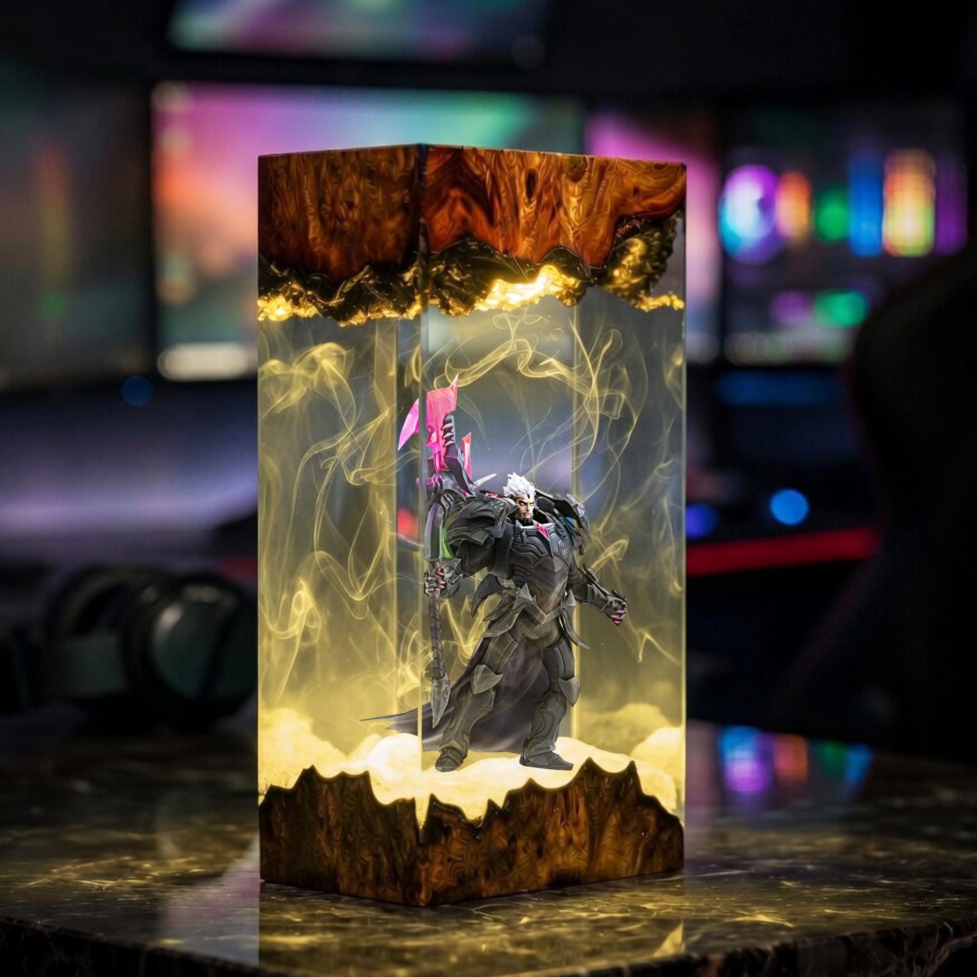 Darius Resin Lamp League Of Legends Diorama Light Lol Epoxy Lamp Gaming Room Decor Gamer Gift Handmade Unique Collectible Art-4