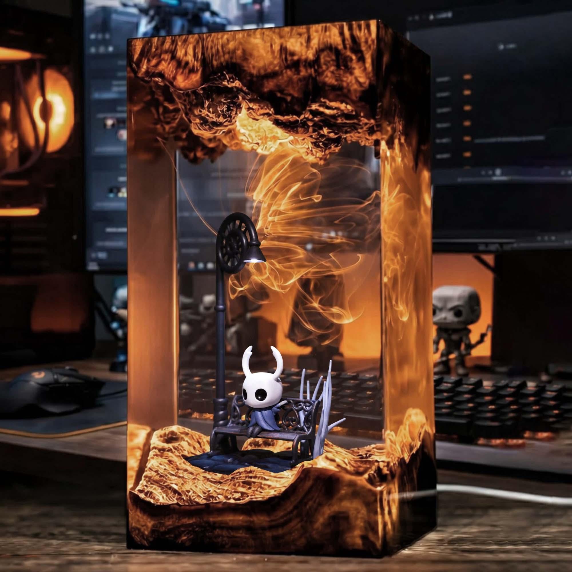 Hornet Resin Lamp Hollow Knight Crystal Led Night Light Led Light Bedroom Decor Unique Gaming Lamp Home Light Decor Gift For Gamer-4
