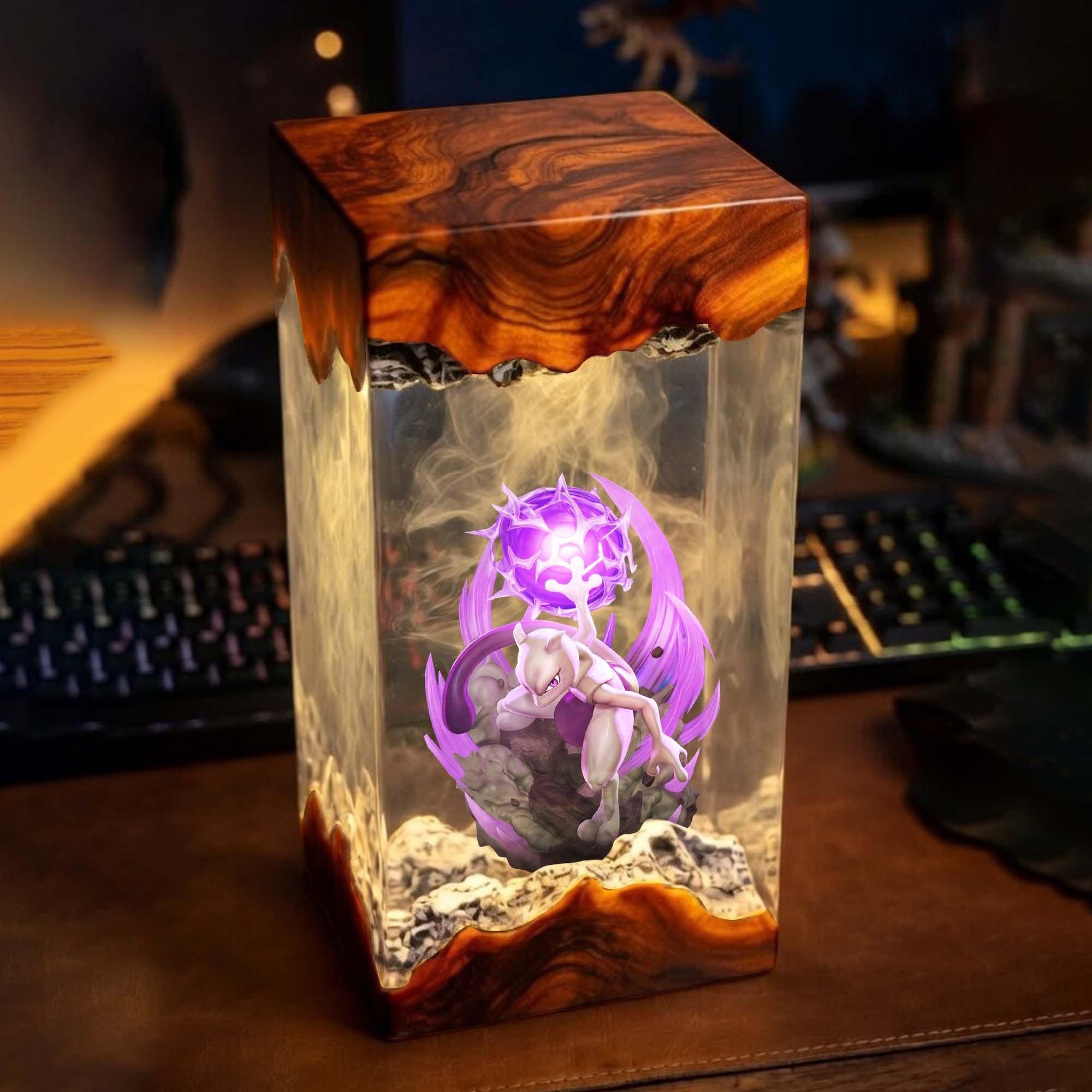 Meotwo Resin Lamp Poke Night Light Lamp Epoxy Diorama Lamp Lamp For Kids Unique Gamer Gift Bedroom Playroom Decor-6