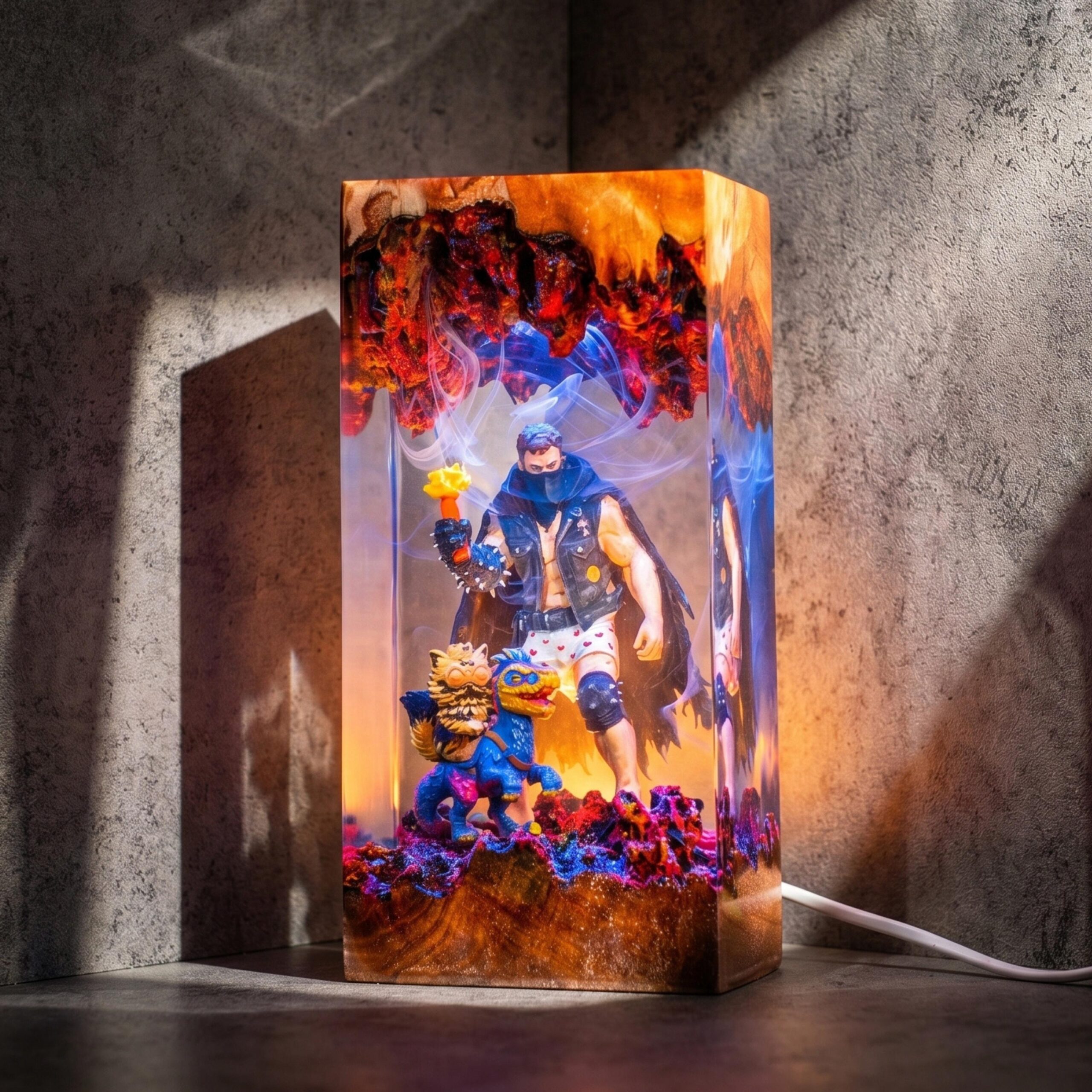 Ninja Turtles Resin Lamp Tmnt Night Light Leonardo Raphael Lamp Anime Room Decor 90s Cartoon Gift Dungeon Crawler Carl Resin Lamp-9
